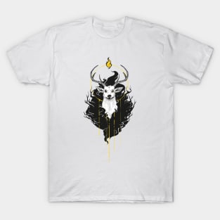 Fire - eclipse deer ink T-Shirt